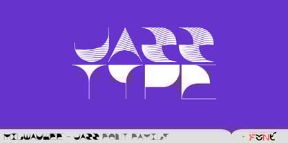 Milwaukee Jazz Font Poster 4