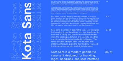 Kota Sans Font Poster 11