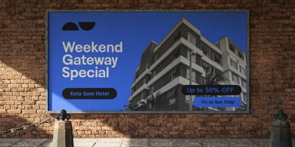 Kota Sans Font Poster 6