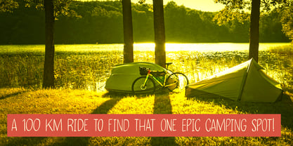Bikepacker Font Poster 2