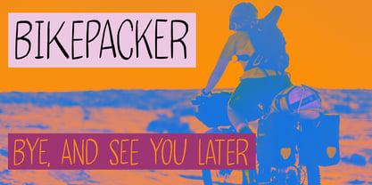 Bikepacker Font Poster 1