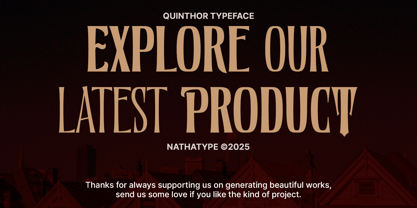 Quinthor Font Poster 11