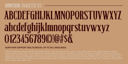 Quinthor Font Poster 8