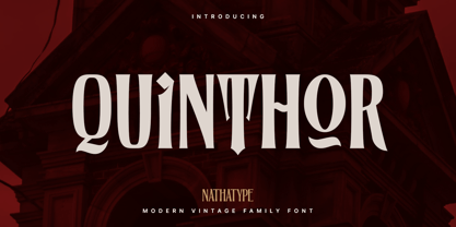 Quinthor Font Poster 1