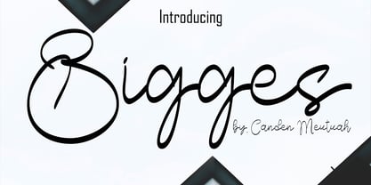 Bigges Font Poster 1