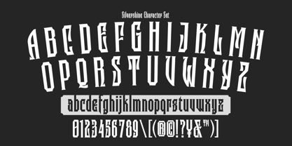 Silvershine Font Poster 8