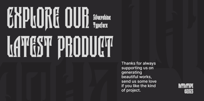 Silvershine Font Poster 11