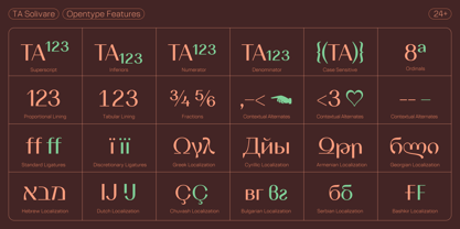 TA Solivare Variable Font Poster 8
