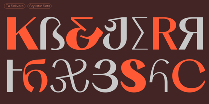 TA Solivare Variable Font Poster 14