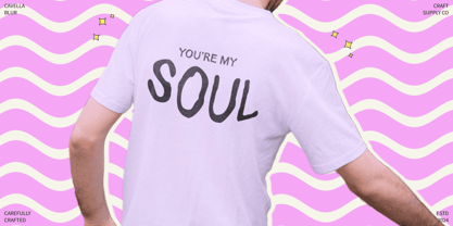 Cavella Blur Font Poster 5