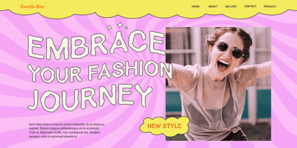 Cavella Blur Font Poster 3