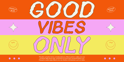 Cavella Blur Font Poster 2