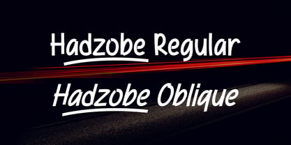 Hadzobe Font Poster 2