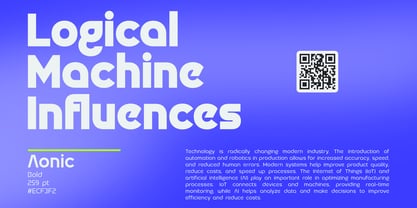 Aonic VF Font Poster 5
