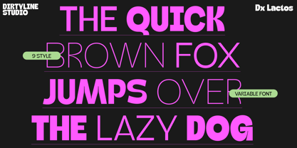 Dx Lactos Vol 02 Font Poster 9