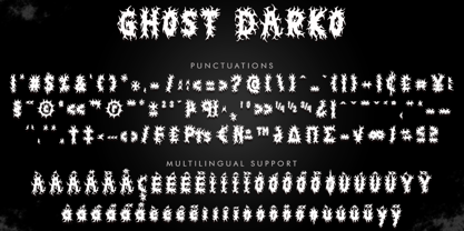 Ghost Darko Font Poster 6