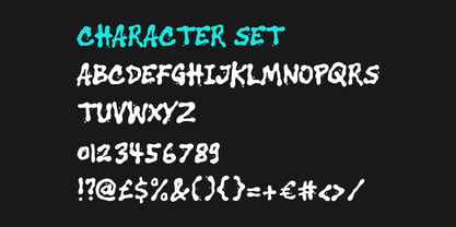 Blue Soak Font Poster 5