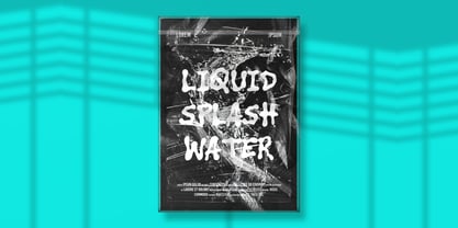 Blue Soak Font Poster 4