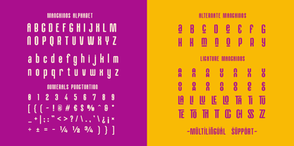 Manchinos Font Poster 10