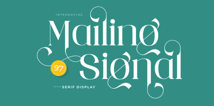 Mailing Signal Font Poster 1