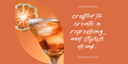 Cocktail Bigoter Font Poster 7