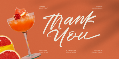 Cocktail Bigoter Font Poster 15