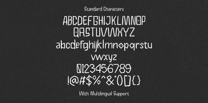 Vandal lines Font Poster 8