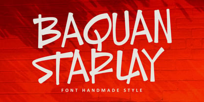 MC Baquan Starlay Font Poster 1