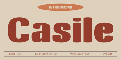 Casile Font Poster 1