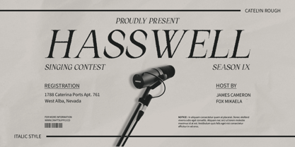 Catelyn Rough Font Poster 2