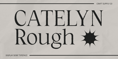 Catelyn Rough Font Poster 1