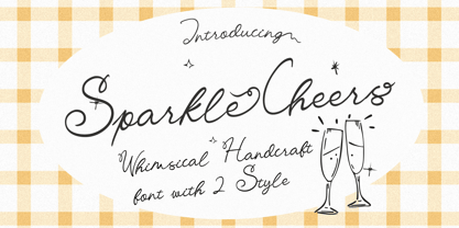 Sparkle Cheers Font Poster 1
