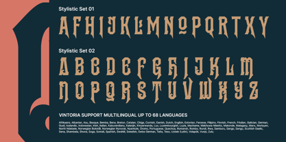 Vintoria Font Poster 8