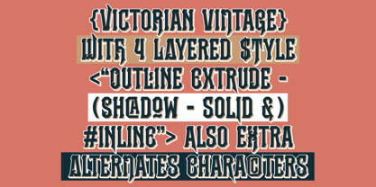 Vintoria Font Poster 3