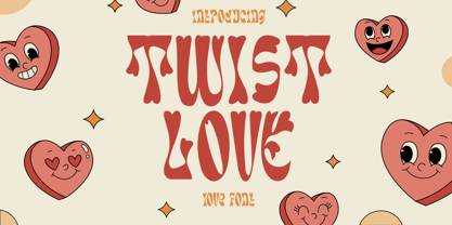 Twist Love Font Poster 1