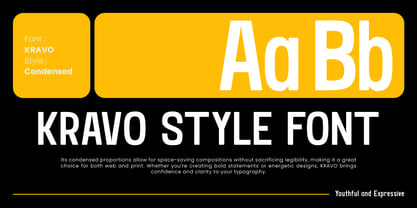 Kravo Font Poster 2