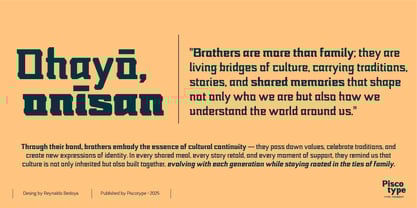 Nikkei Punk Font Poster 14