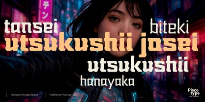 Nikkei Punk Font Poster 8