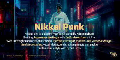 Nikkei Punk Font Poster 2