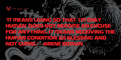 Boulder Rounded O Font Poster 2