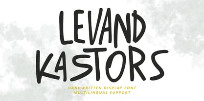 MC Levand Kastors Font Poster 1