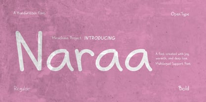 Naraa Font Poster 1