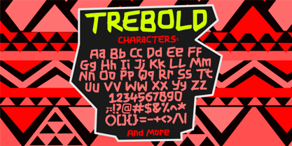Trebold Font Poster 5