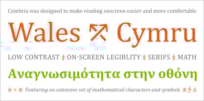 Cambria Font Poster 3