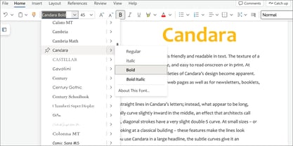 Candara Font Poster 5