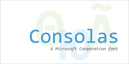 Consolas Font Poster 1