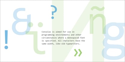 Consolas Font Poster 2