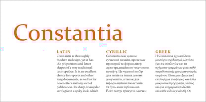 Constantia Font Poster 4