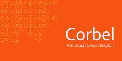 Corbel Font Poster 1