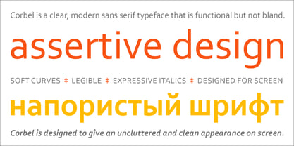 Corbel Font Poster 3